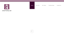 Tablet Screenshot of jamalfamilylaw.com